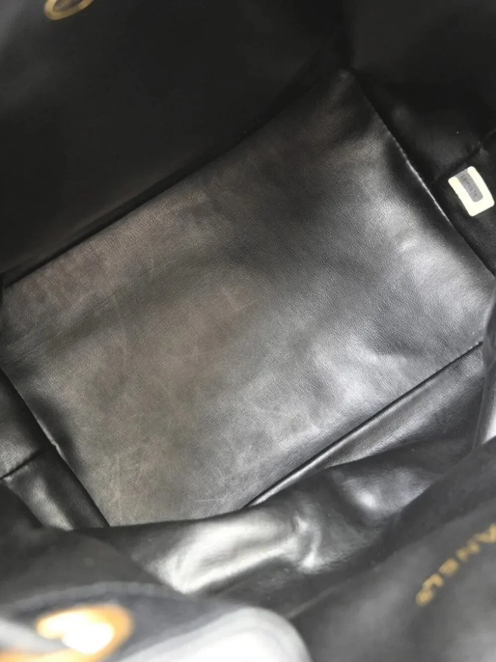 Chanel Black Calfskin Drawstring Shoulder Bag